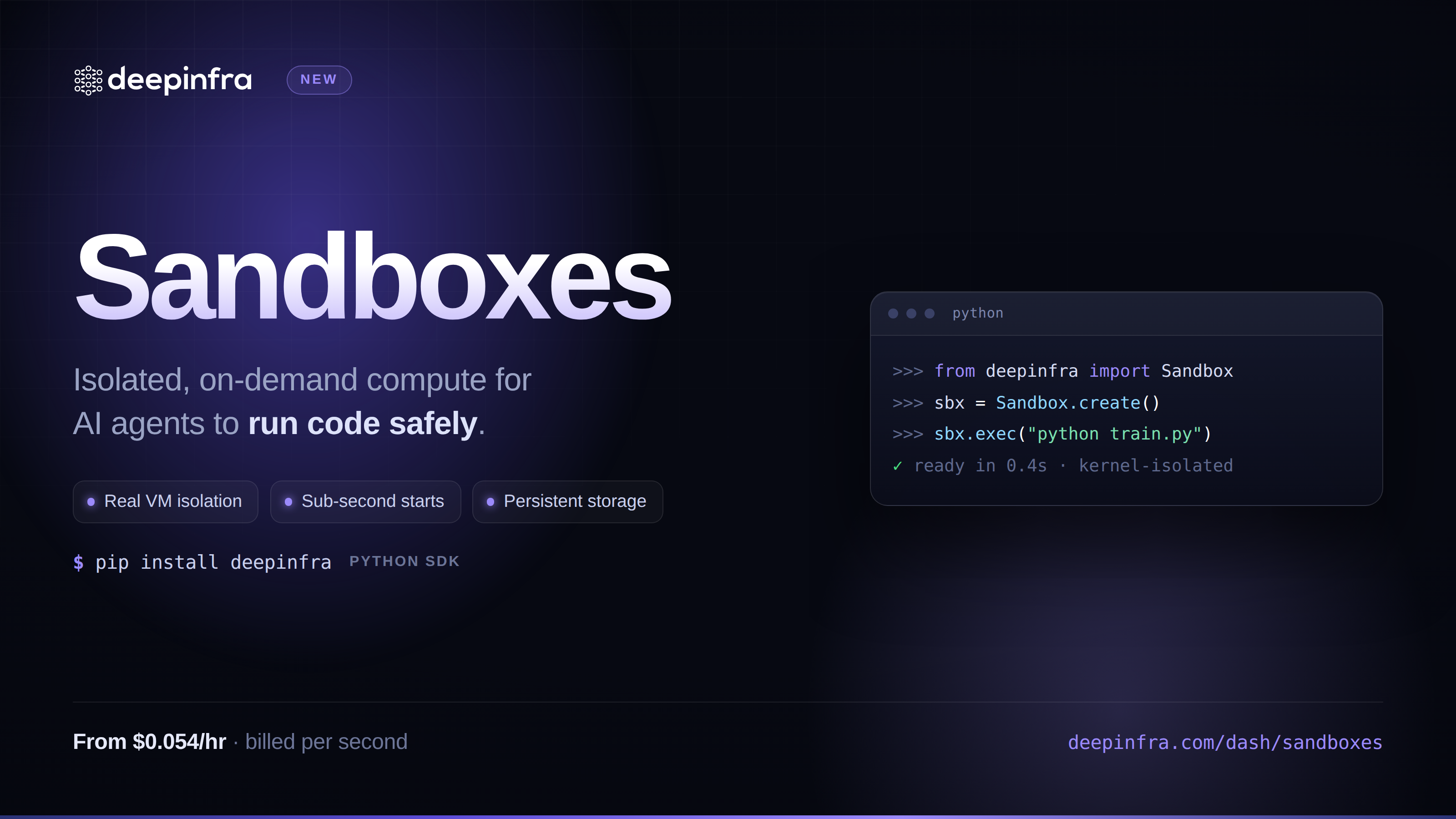 Sandboxes: give your agents a safe place to run code