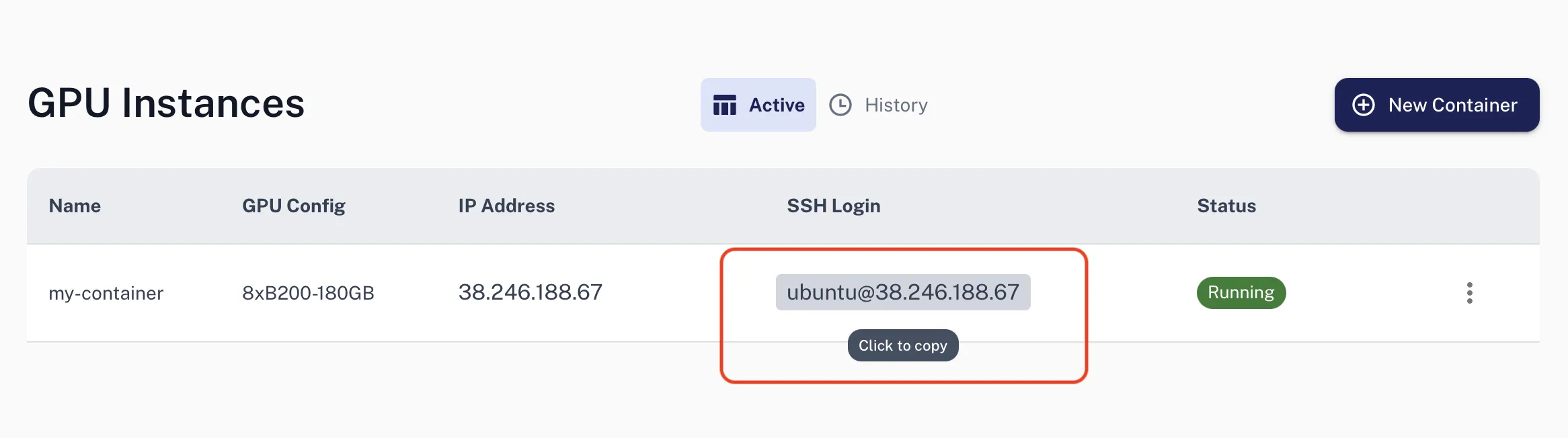 Copy SSH Login